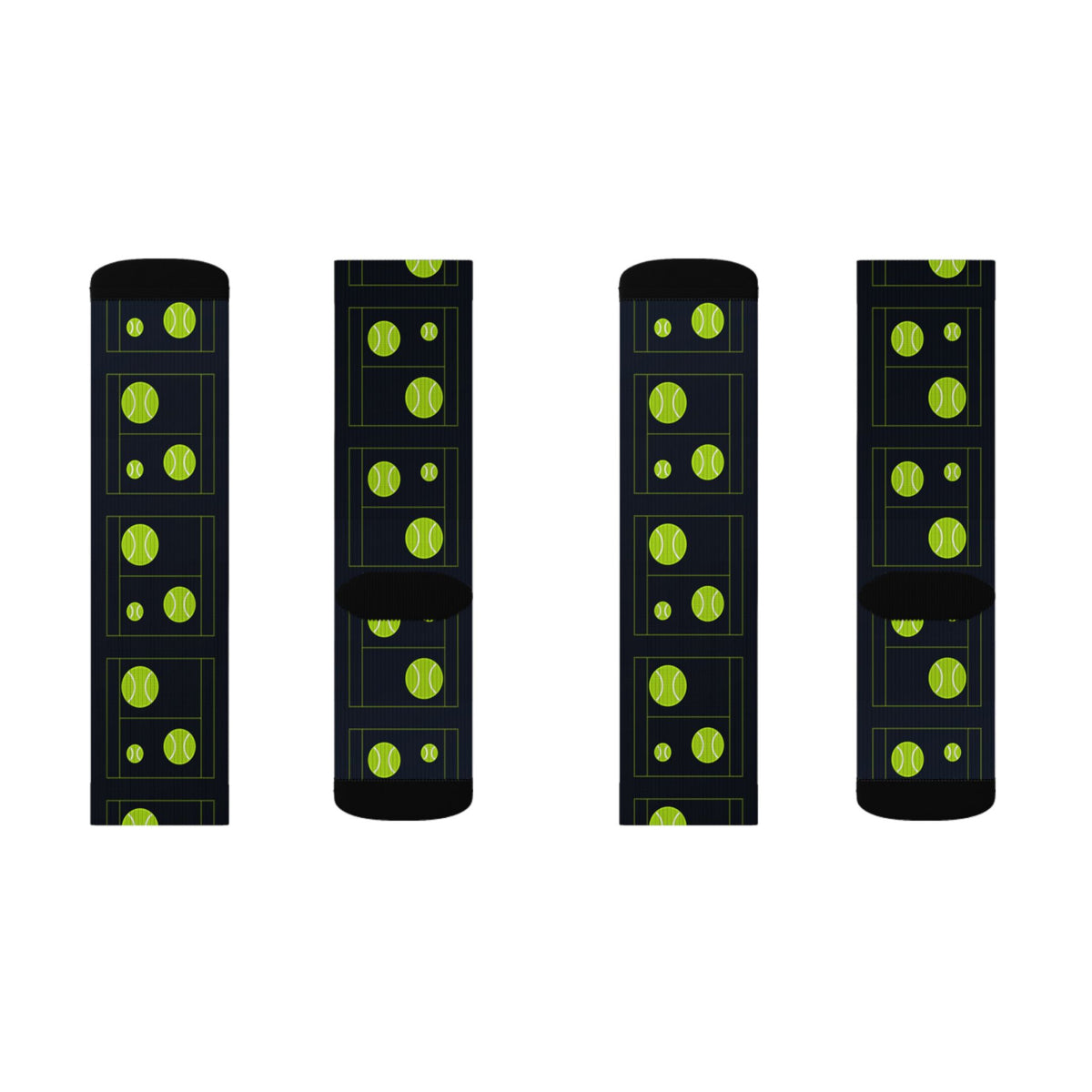 Tennis Volt Night Baseline Seam Athletic Crew Socks