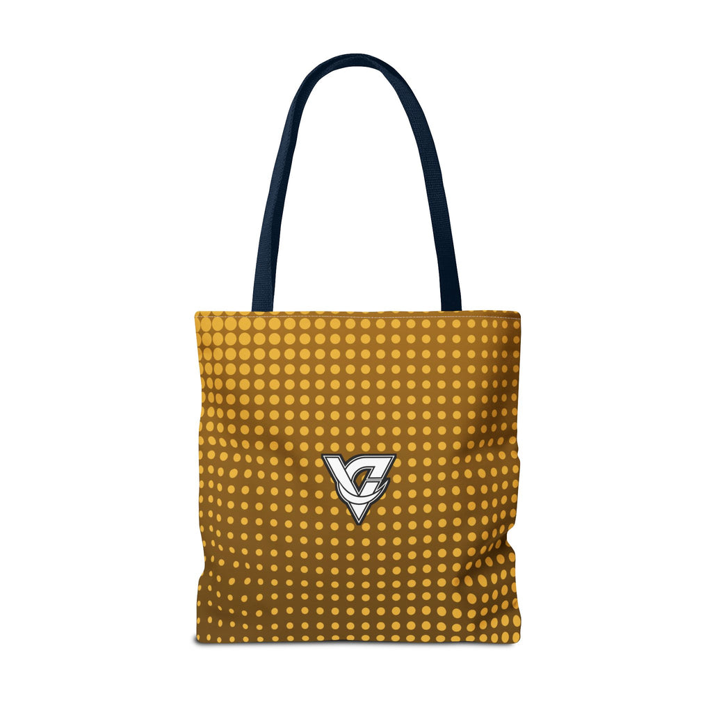 Harvest Gold Halftone Tote Bag — All-Over Print Gym & Everyday Tote