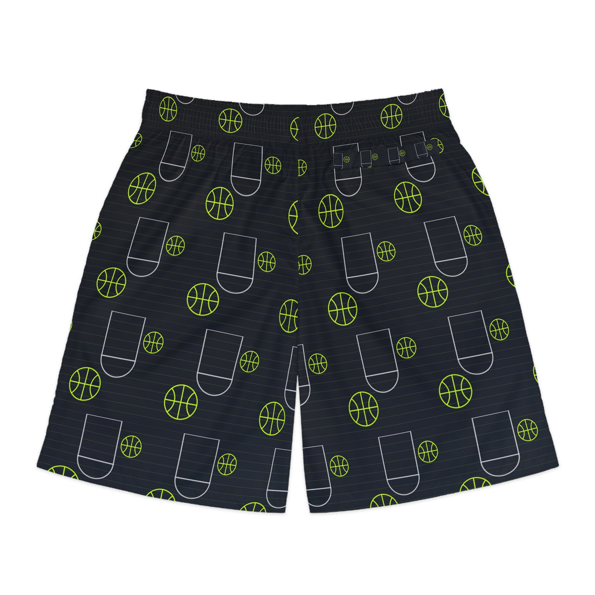 Basketball Volt Night Court Seam Men's Athletic Shorts with Pockets