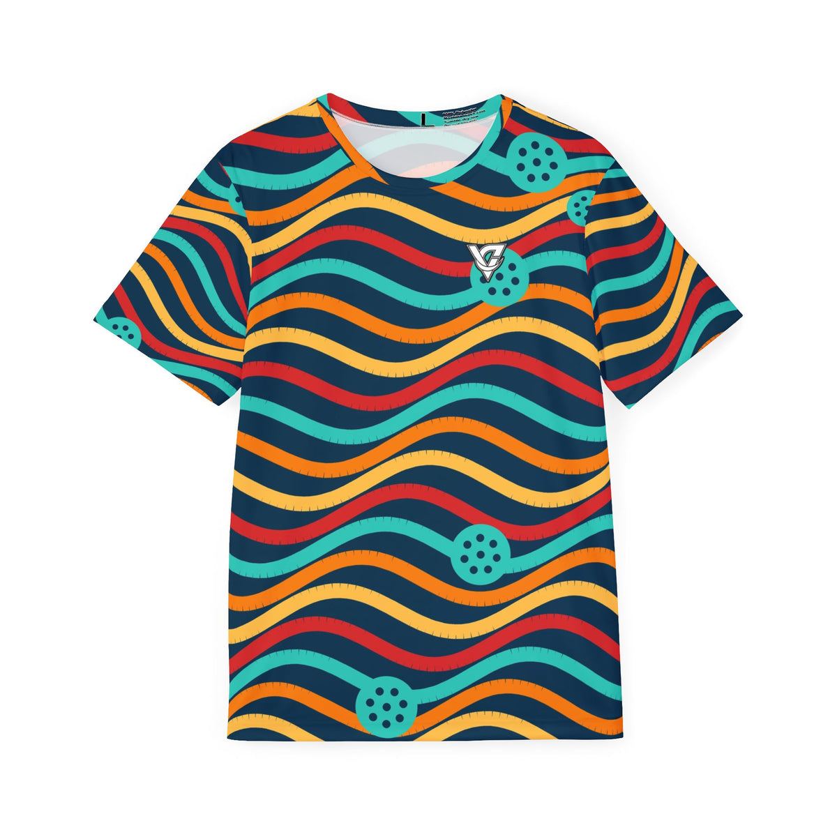 Pickleball Tropic Heat Wave Rider Men's Sports Jersey