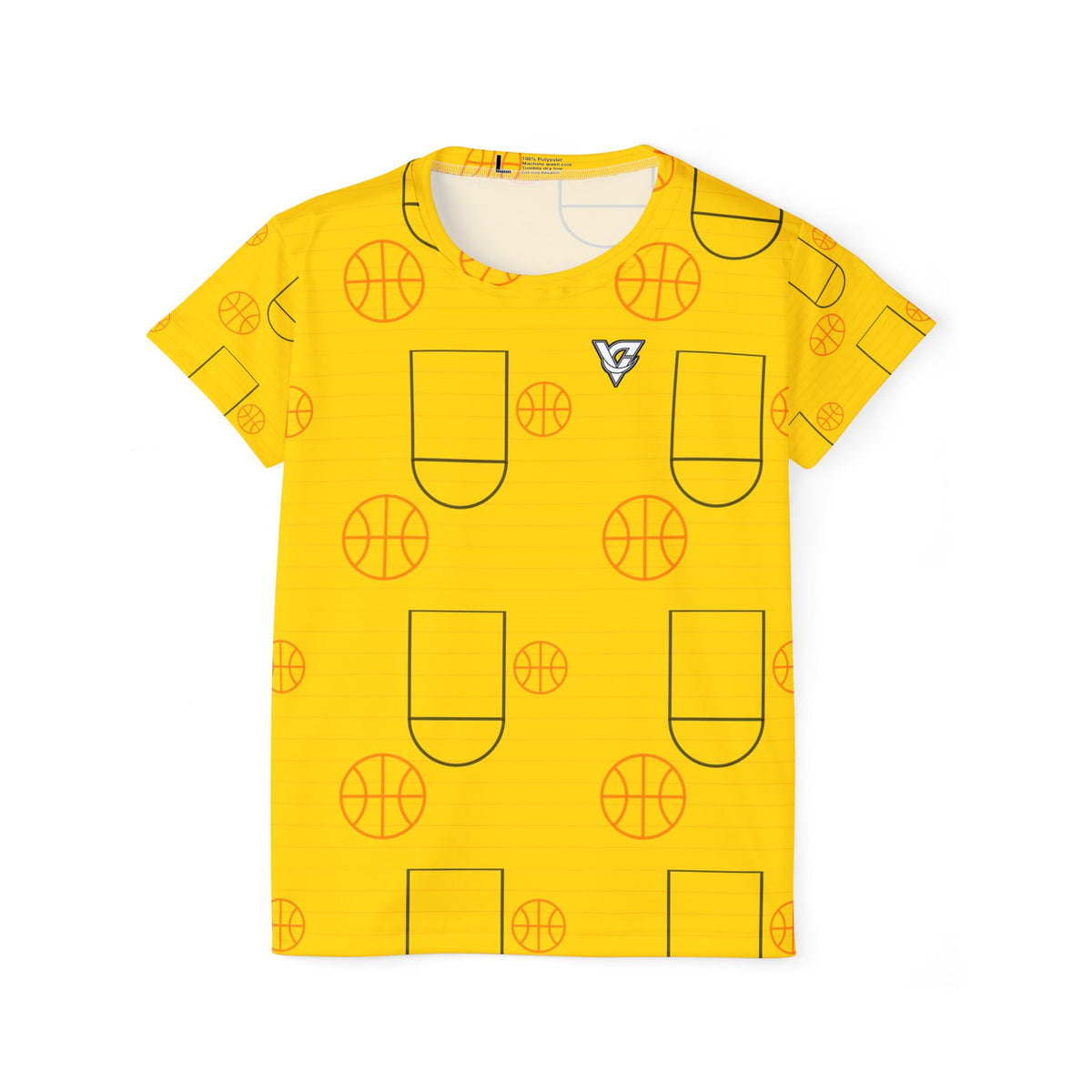 Basketball Neon Citrus Court Seam Women's Sports Jersey