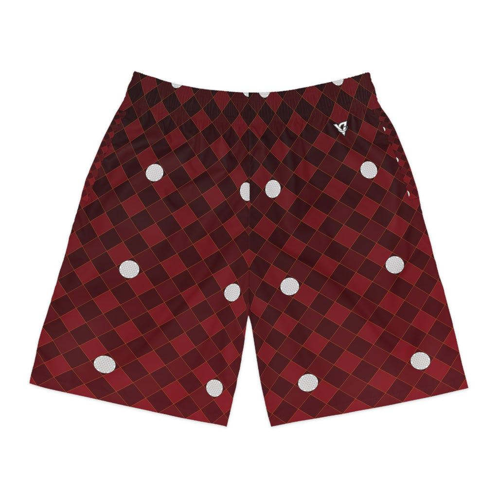 Golf Crimson Blaze Dimple Links Men's Athletic Shorts with Pockets