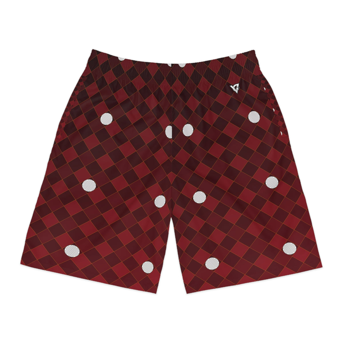 Golf Crimson Blaze Dimple Links Men's Athletic Shorts with Pockets