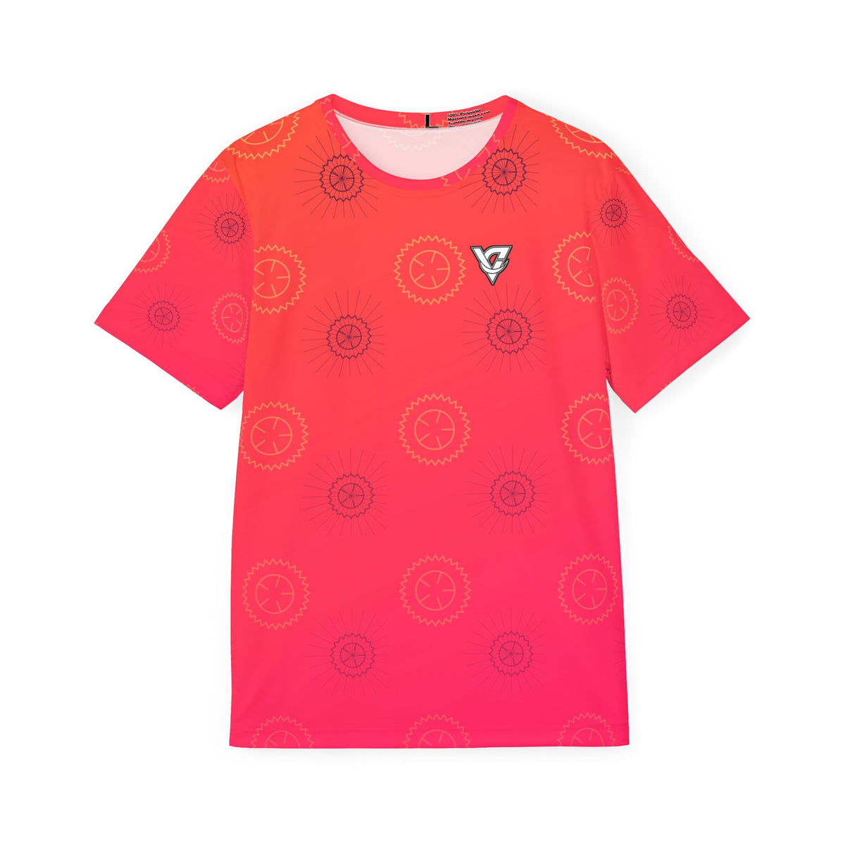 Cycling Sunset Fade Chainring Men's Sports Jersey