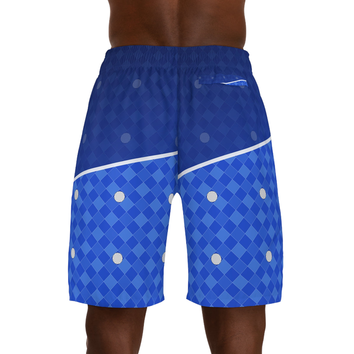 Golf Royal Ice Dimple Links Men's Athletic Shorts with Pockets