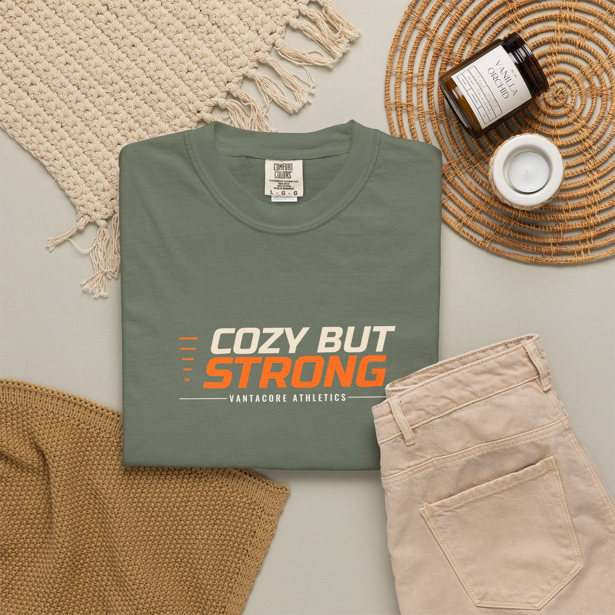 Cozy But Strong | Women's Garment-Dyed Graphic Tee