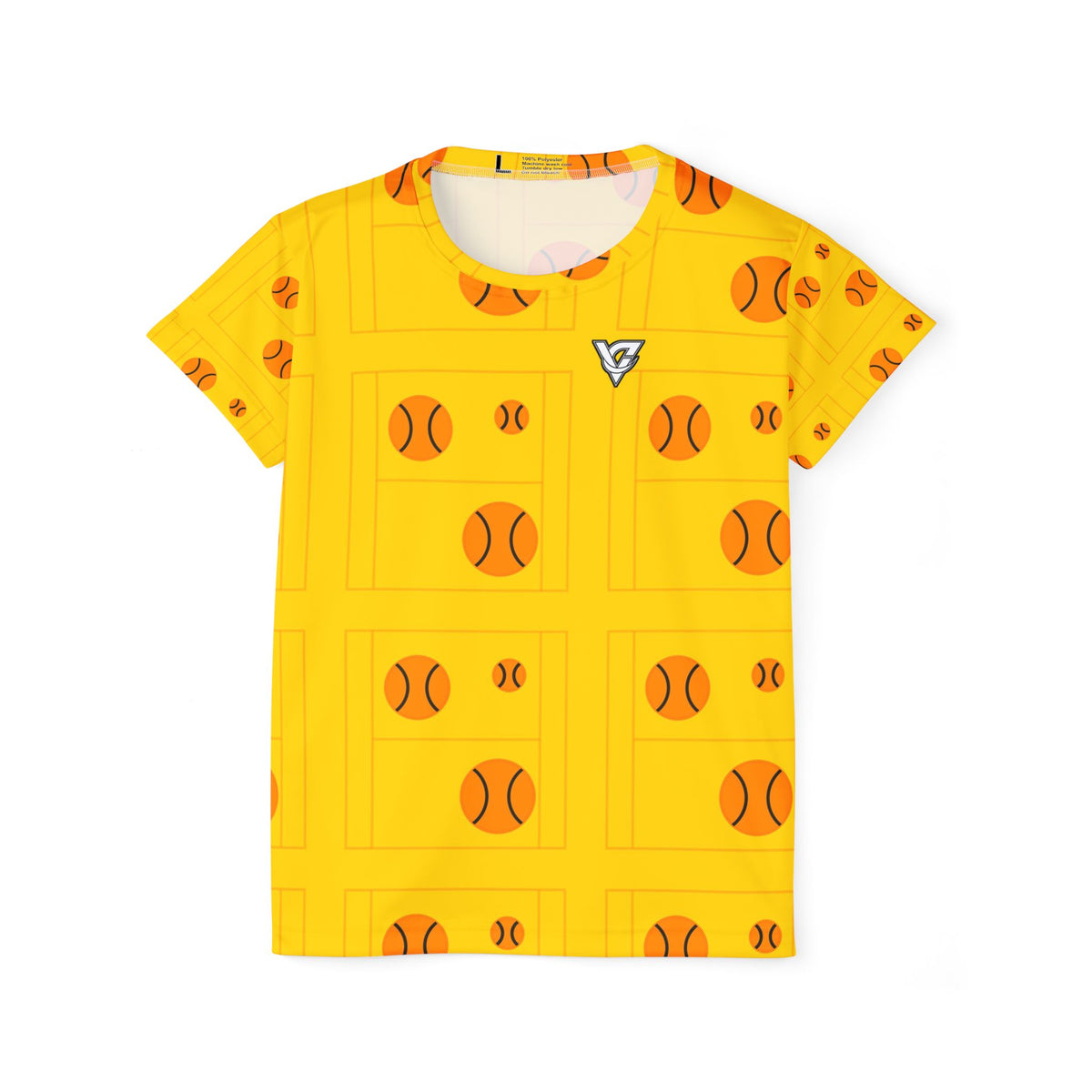 Tennis Neon Citrus Baseline Seam Women's Sports Jersey