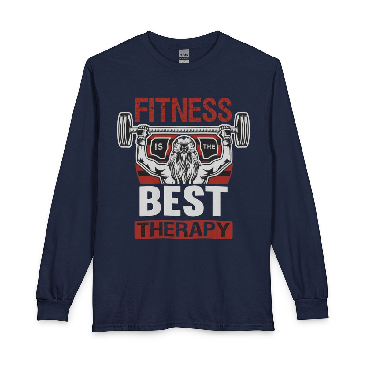 Fitness Is The Best Therapy Long Sleeve Shirt by Vantacore Athletics, view 2