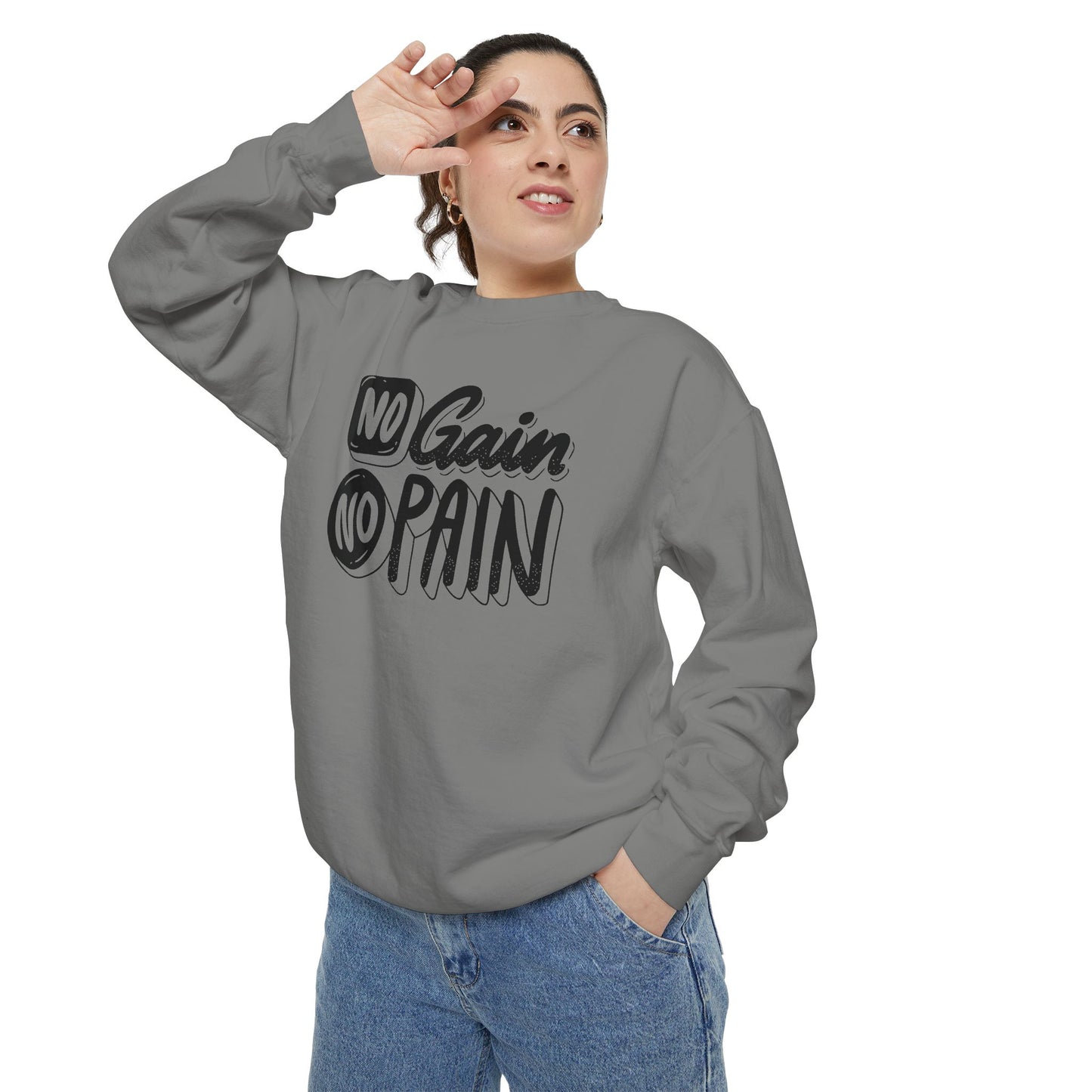 No Gain No Pain Sweatshirt | Motivational Fitness Crewneck