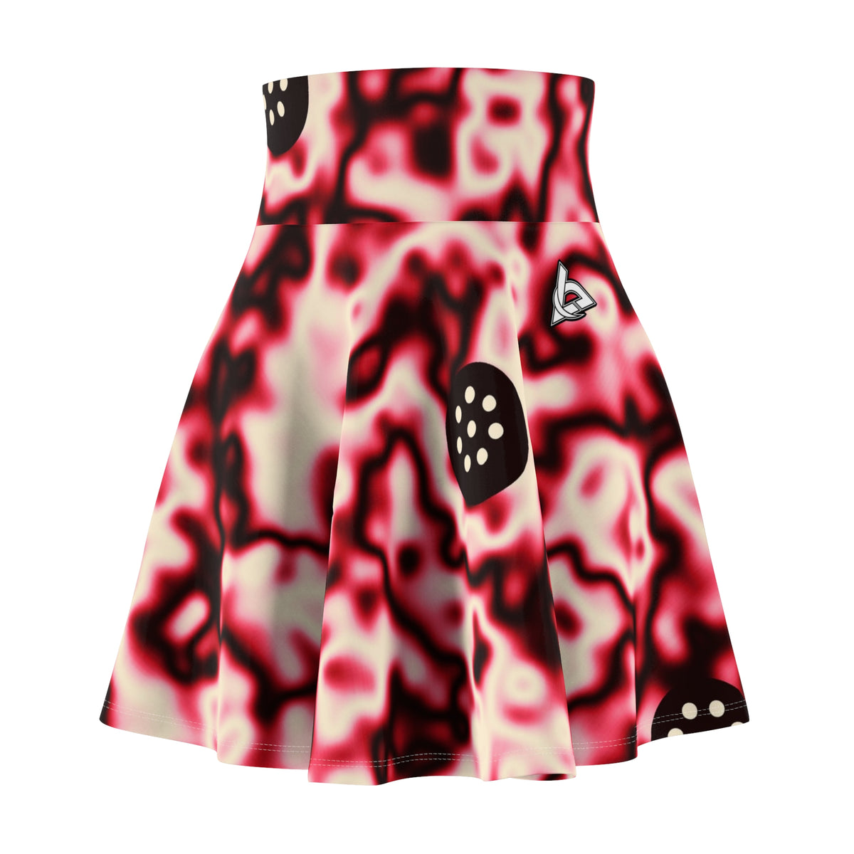Pickleball Ruby Rush Marble Flow Women's Athletic Skater Skirt