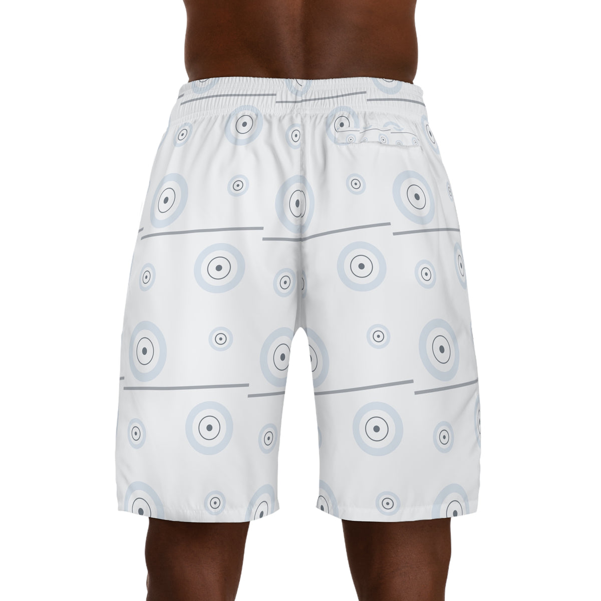 Training & Gym Arctic White Iron Plate Men's Athletic Shorts with Pockets