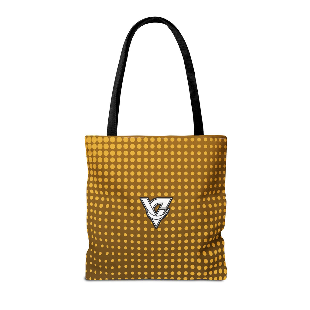 Harvest Gold Halftone Tote Bag — All-Over Print Gym & Everyday Tote