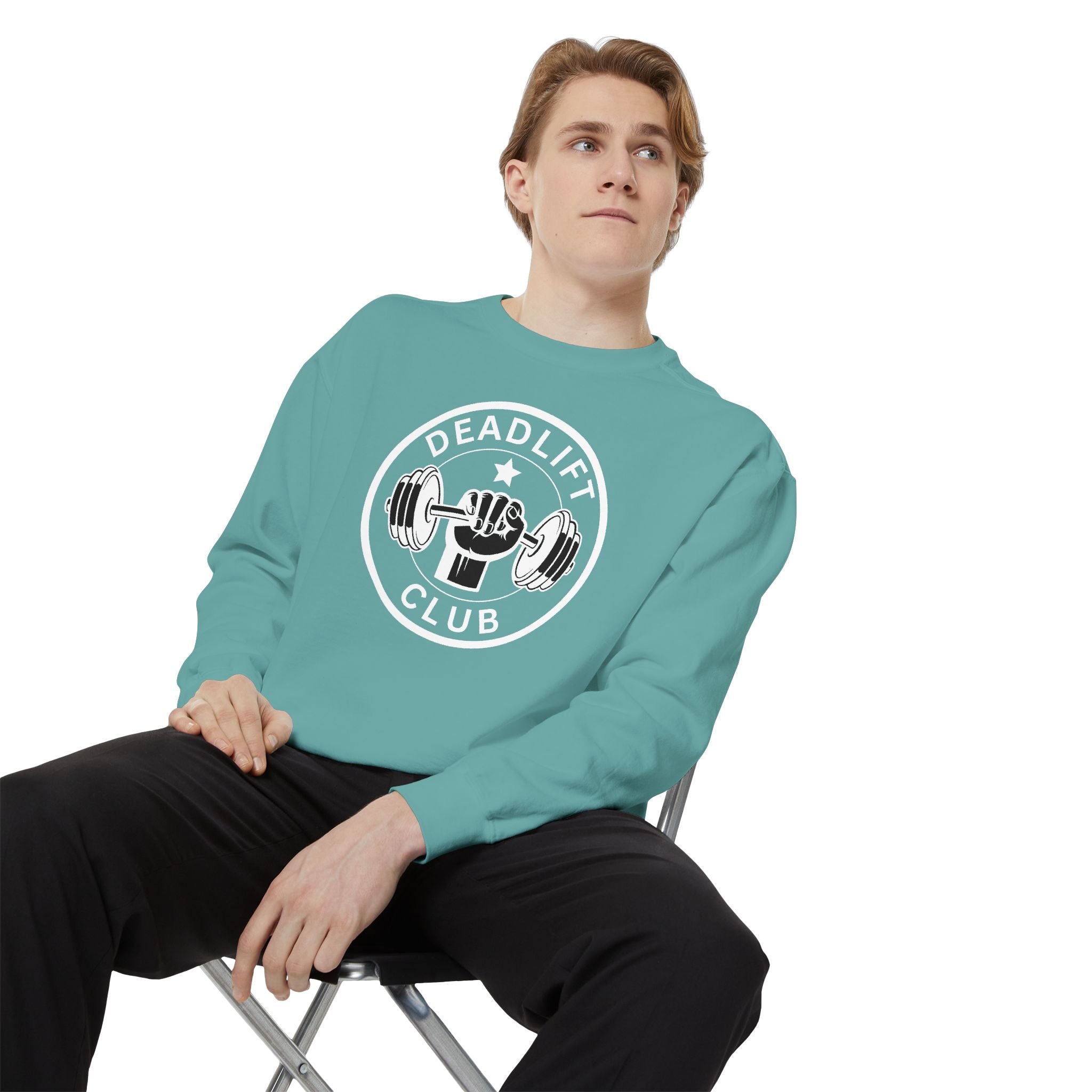 Deadlift Club Sweatshirt | Vintage Weightlifting Crewneck