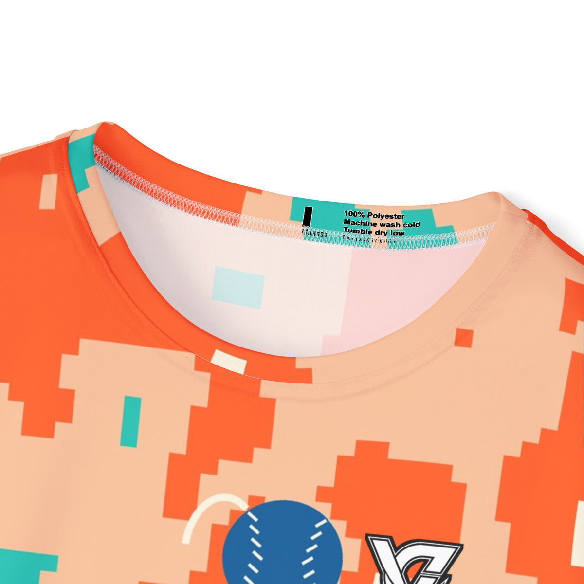 Baseball & Softball Papaya Splash Pixel Camo Men's Sports Jersey