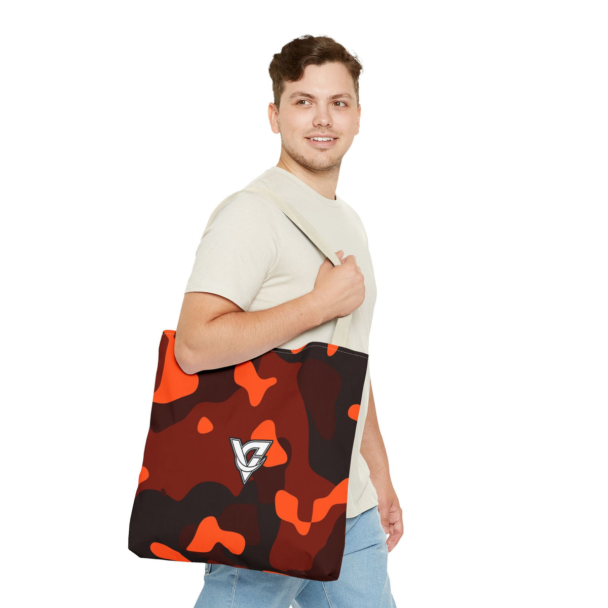 Ember Camo Tote Bag — All-Over Print Gym & Everyday Tote