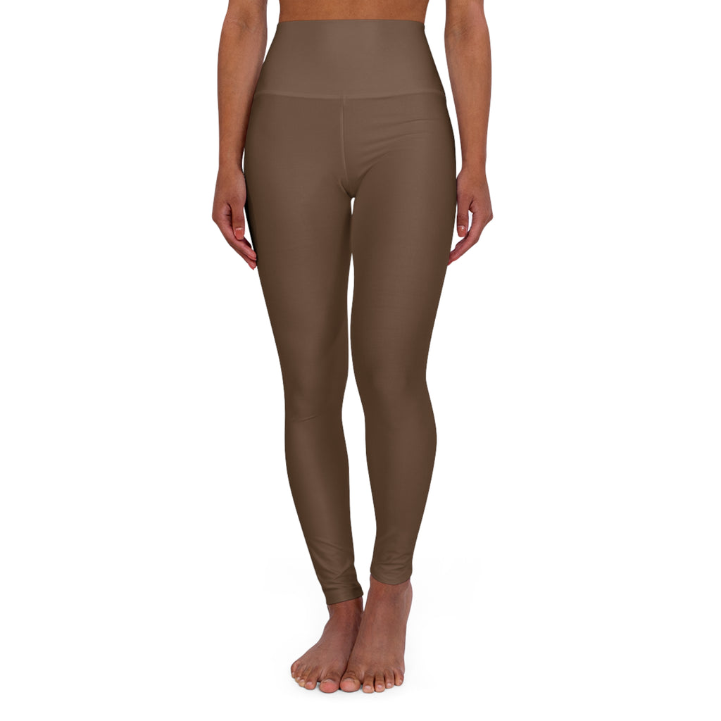 Mocha Brown Essential High-Waisted Yoga Leggings