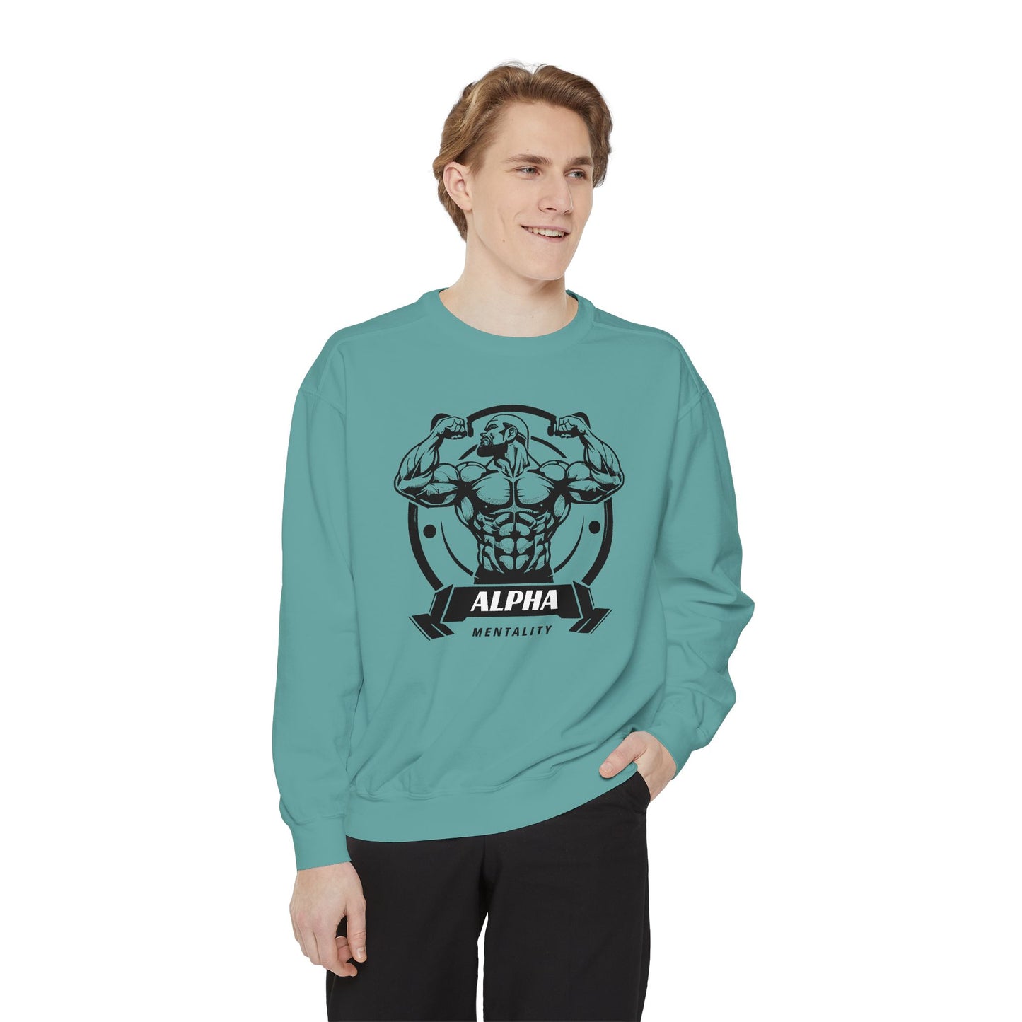 Alpha Mentality Sweatshirt | Muscular Gym Crewneck