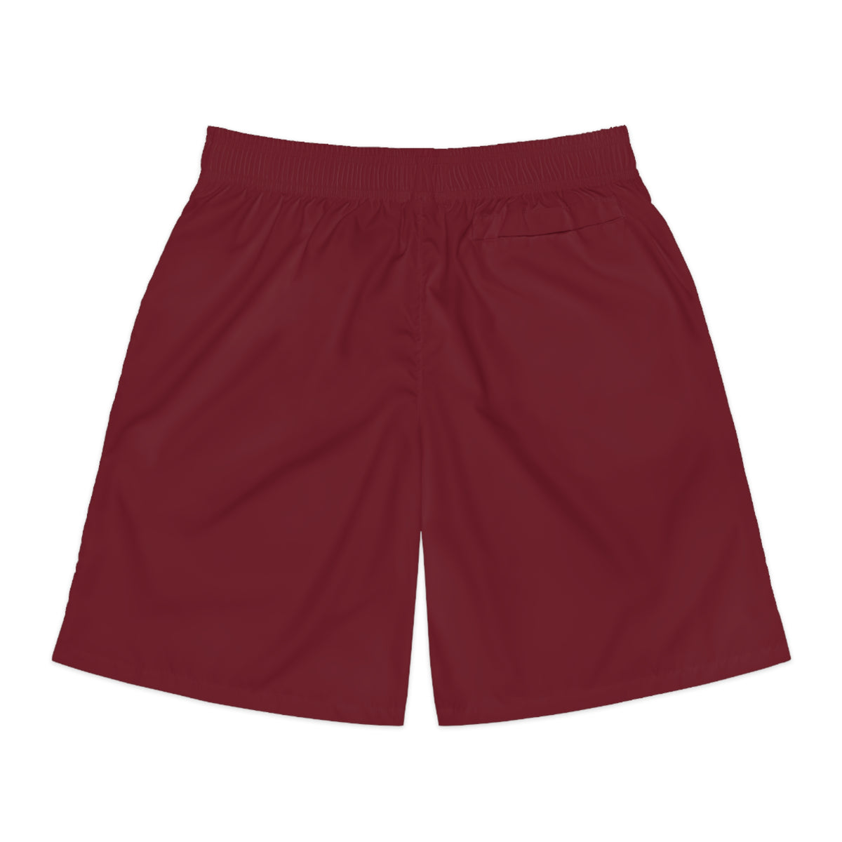 Vantacore Solid Maroon Men's Athletic Shorts with Pockets