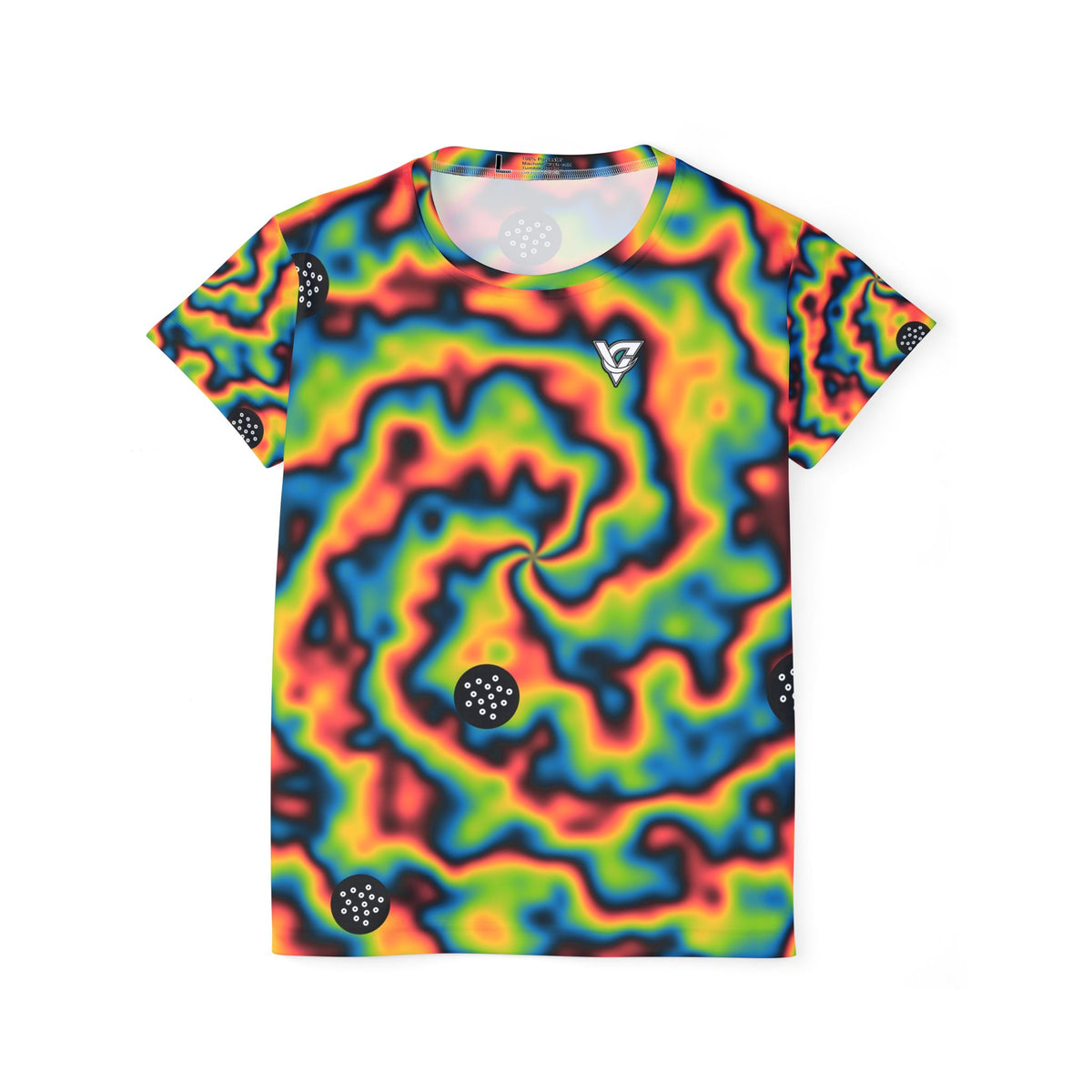 Golf Rainbow Rally Tie-Dye Spin Women's Sports Jersey