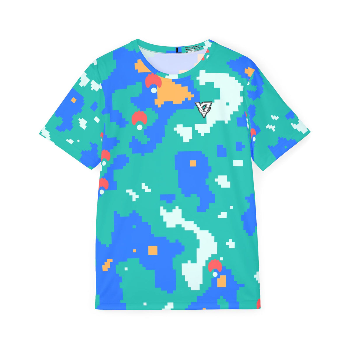 Yoga Sea Glass Pixel Camo Men's Sports Jersey