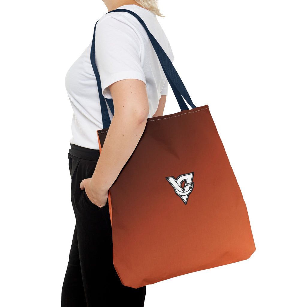 Terracotta Ombre Tote Bag — All-Over Print Gym & Everyday Tote
