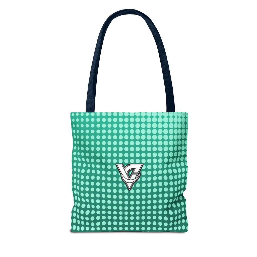 Mint Halftone Tote Bag — All-Over Print Gym & Everyday Tote