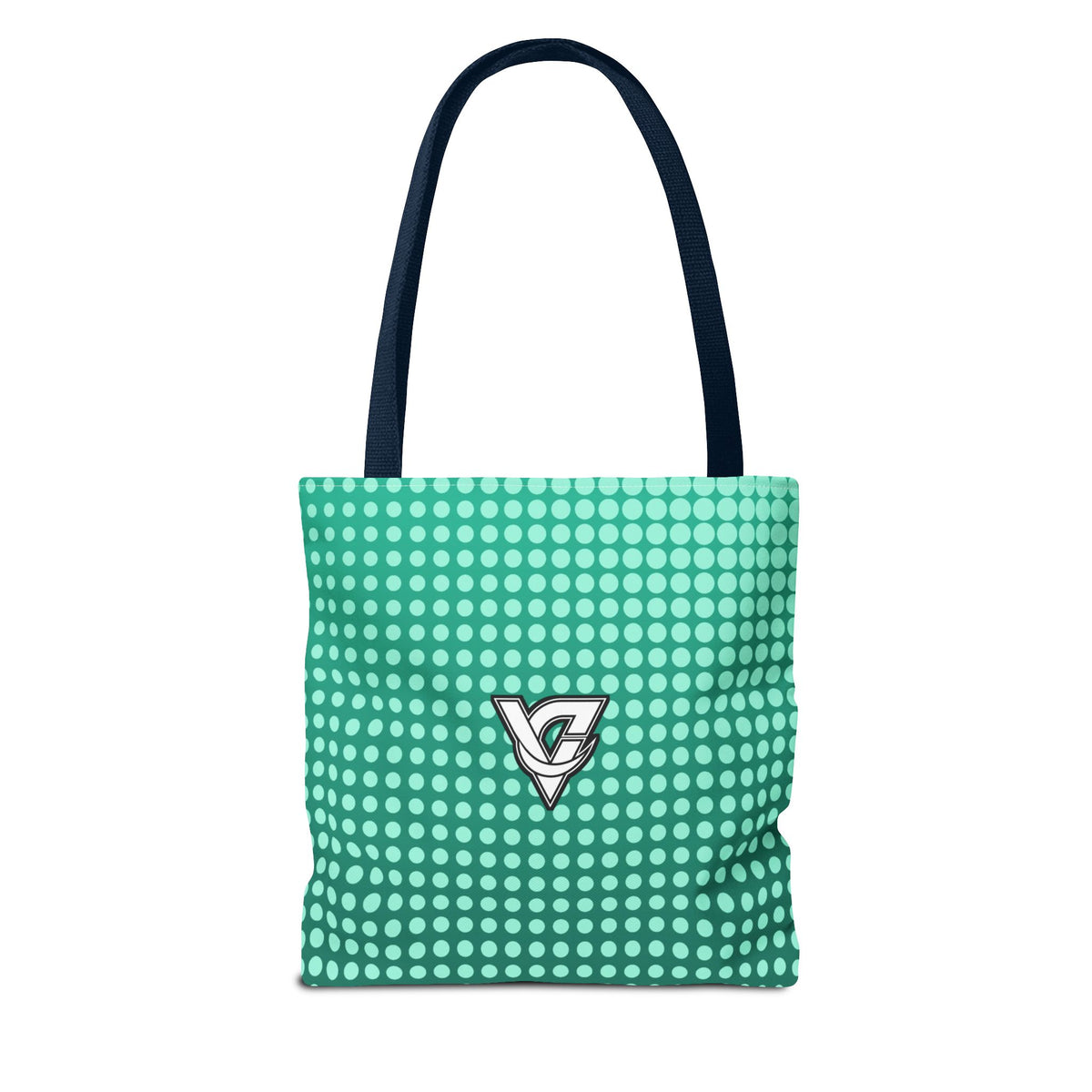 Mint Halftone Tote Bag — All-Over Print Gym & Everyday Tote