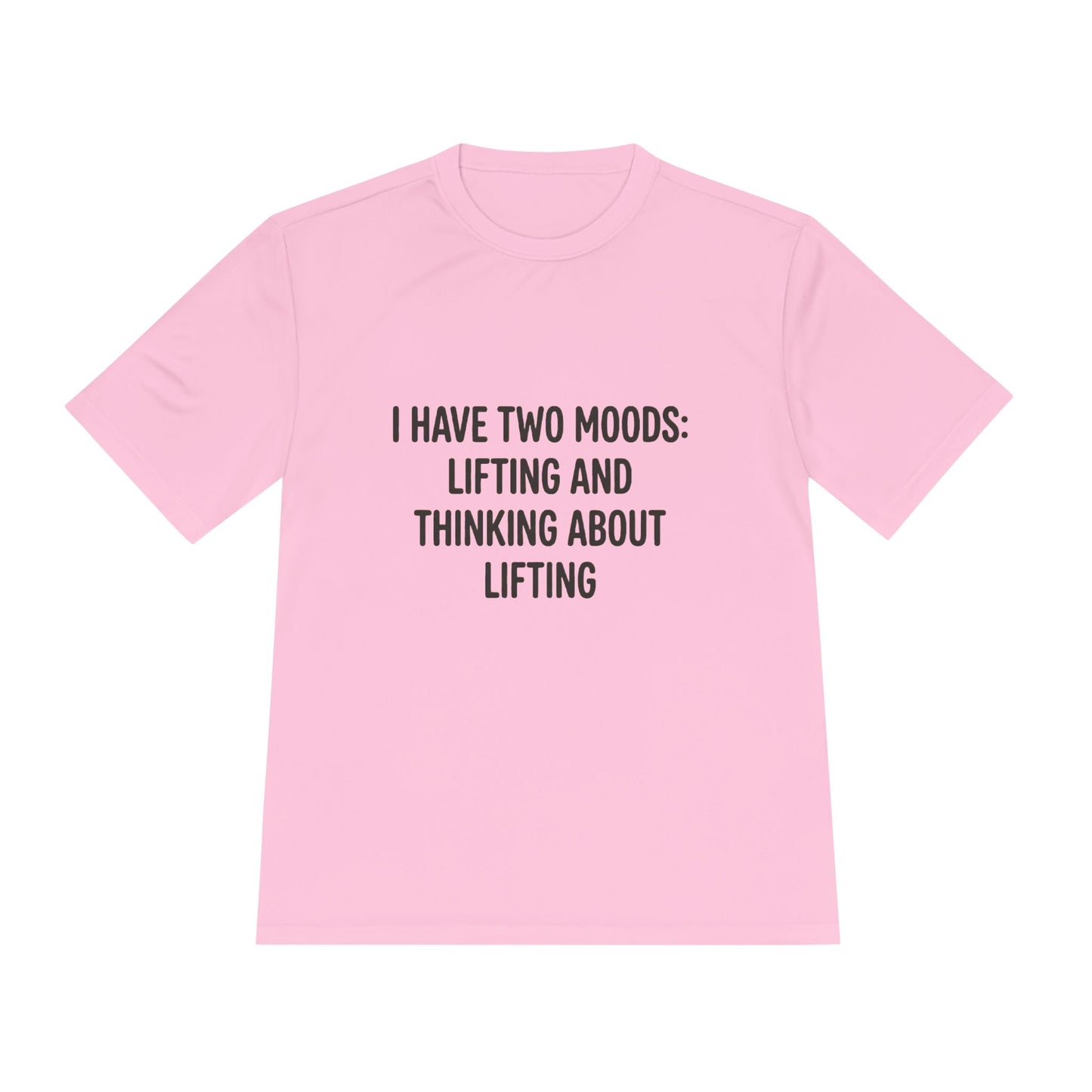 Lifting & Thinking About Lifting Tee — Workout Humor Moisture‑Wicking Shirt