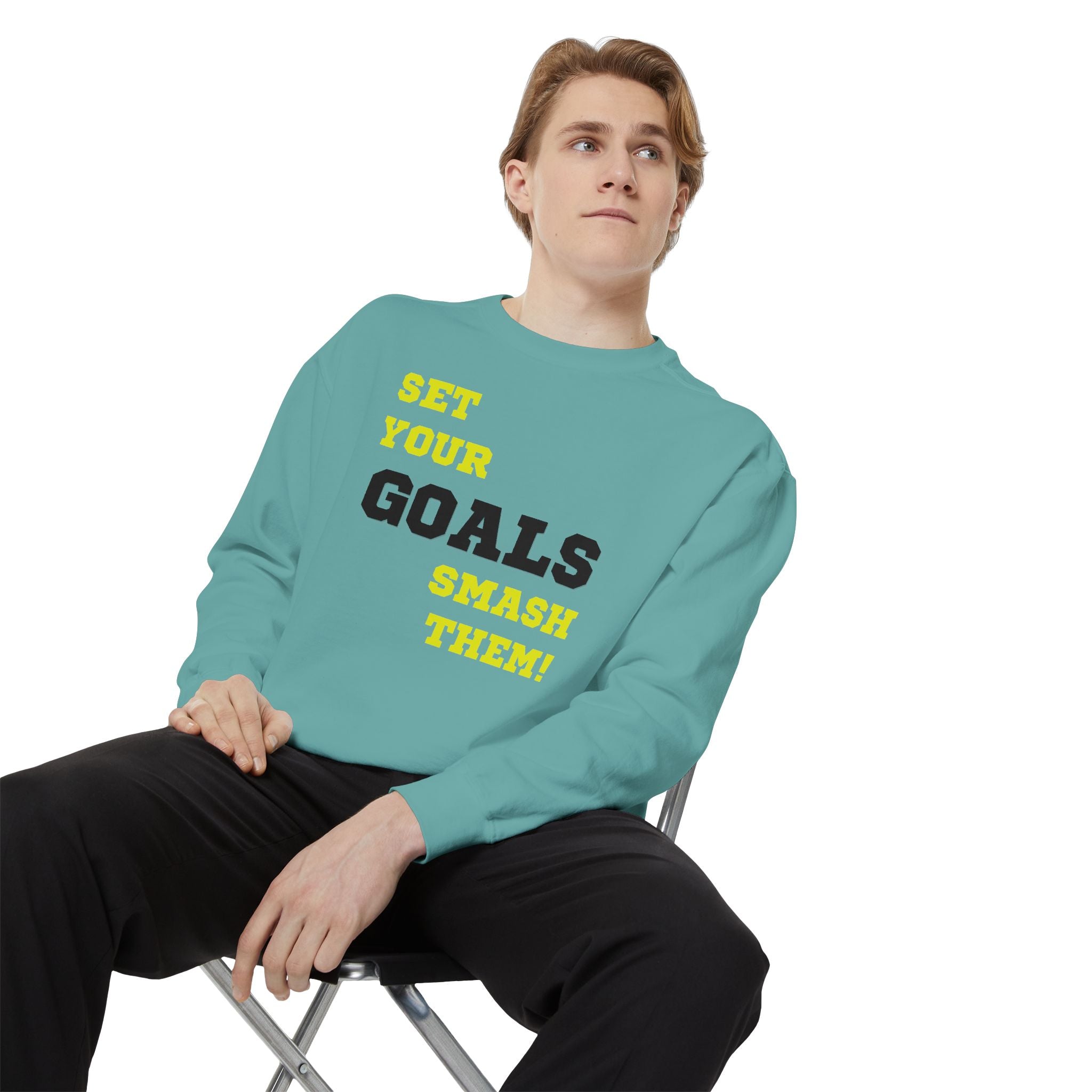 Set Goals | Motivational Crewneck Sweatshirt