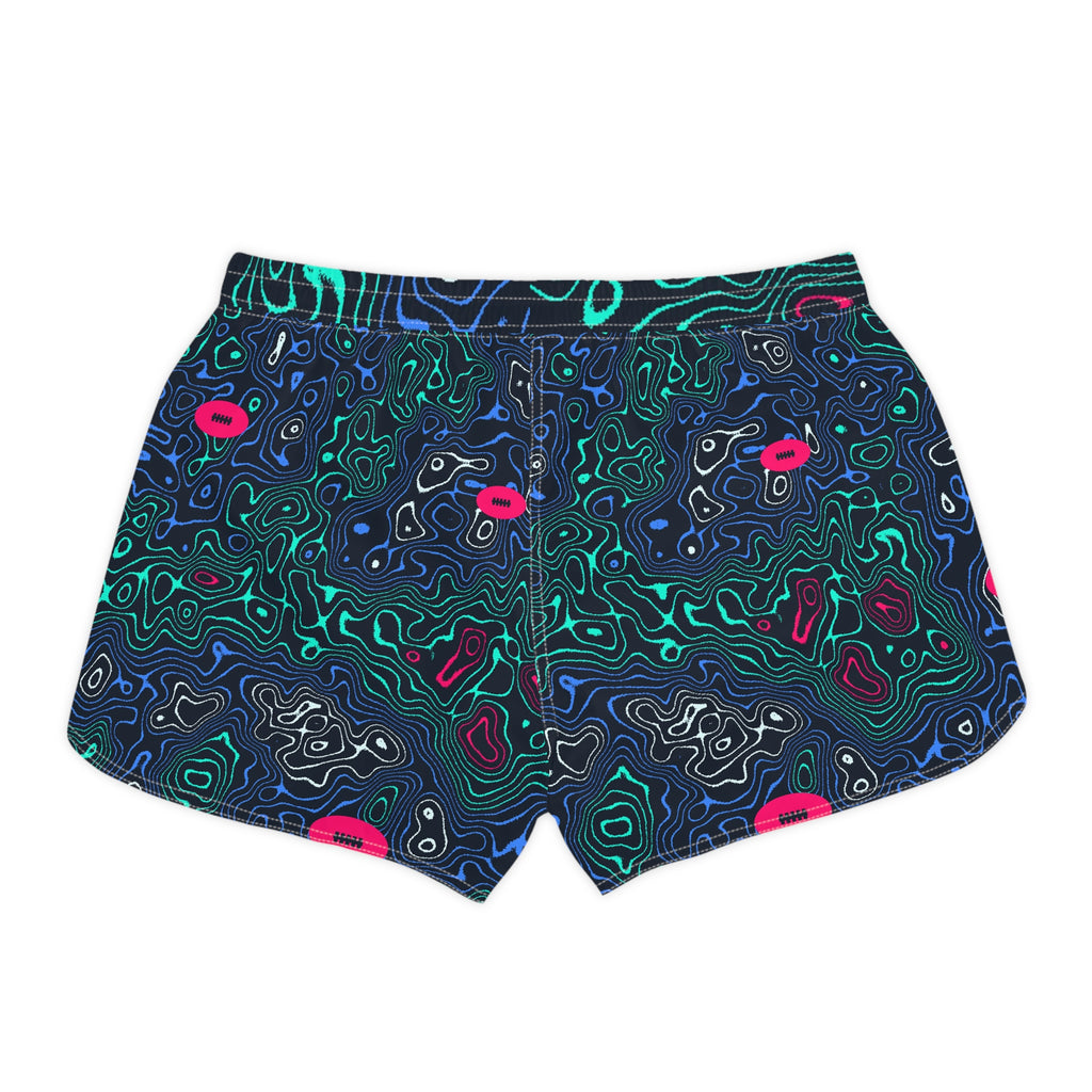 Football Arctic Neon Topo Trail Women's Athletic Shorts with Pockets