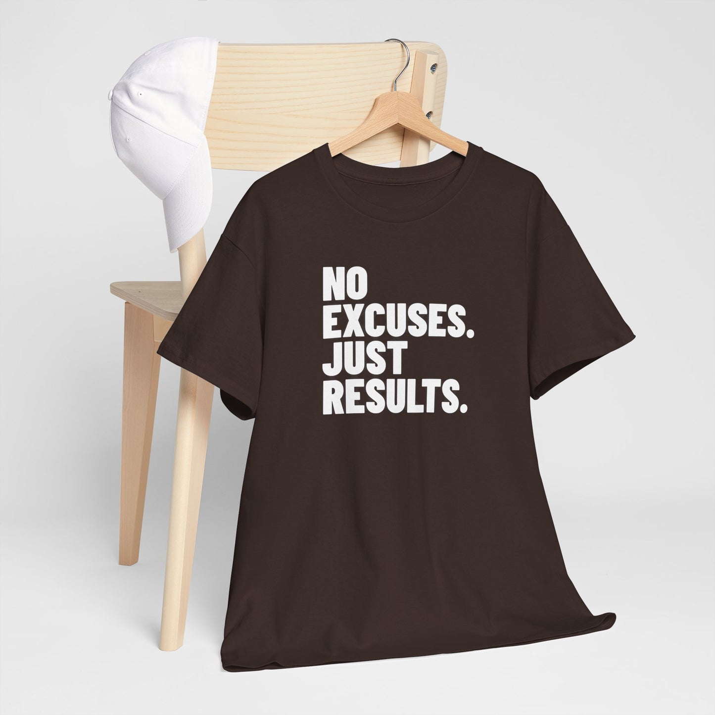 No Excuses Just Results | Motivational Fitness T-Shirt