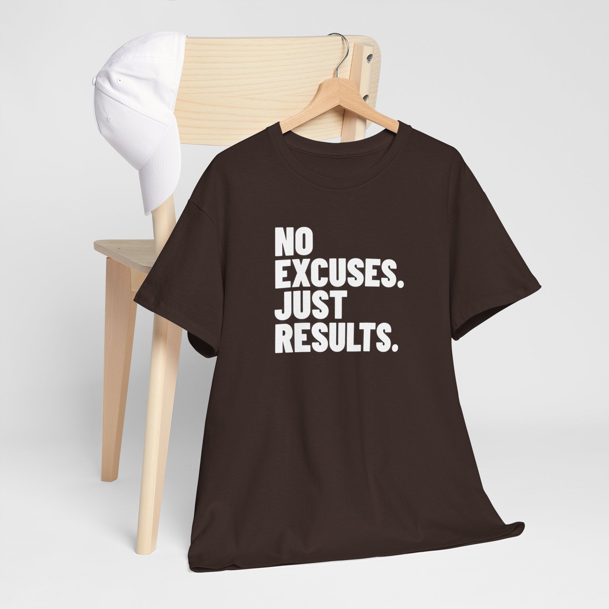No Excuses Just Results | Motivational Fitness T-Shirt