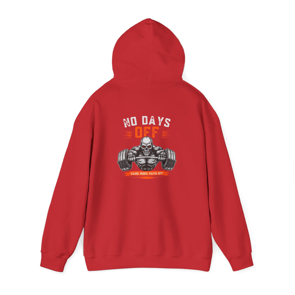 No Days Off | Heavy Hooded Sweatshirt