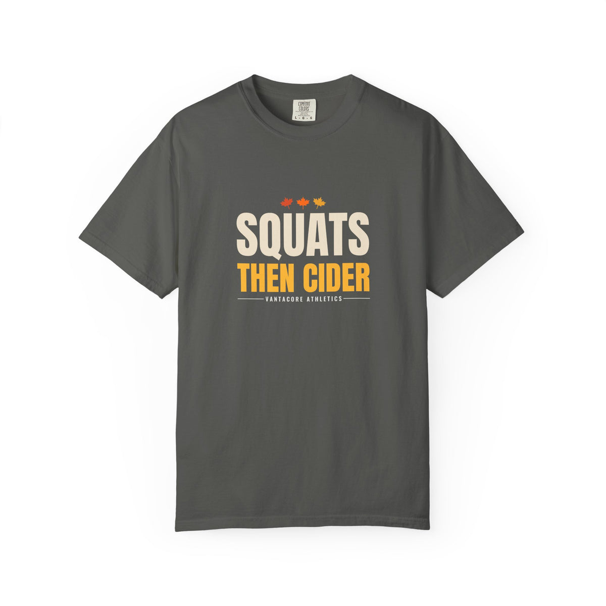 Squats Then Cider | Women's Garment-Dyed Graphic Tee