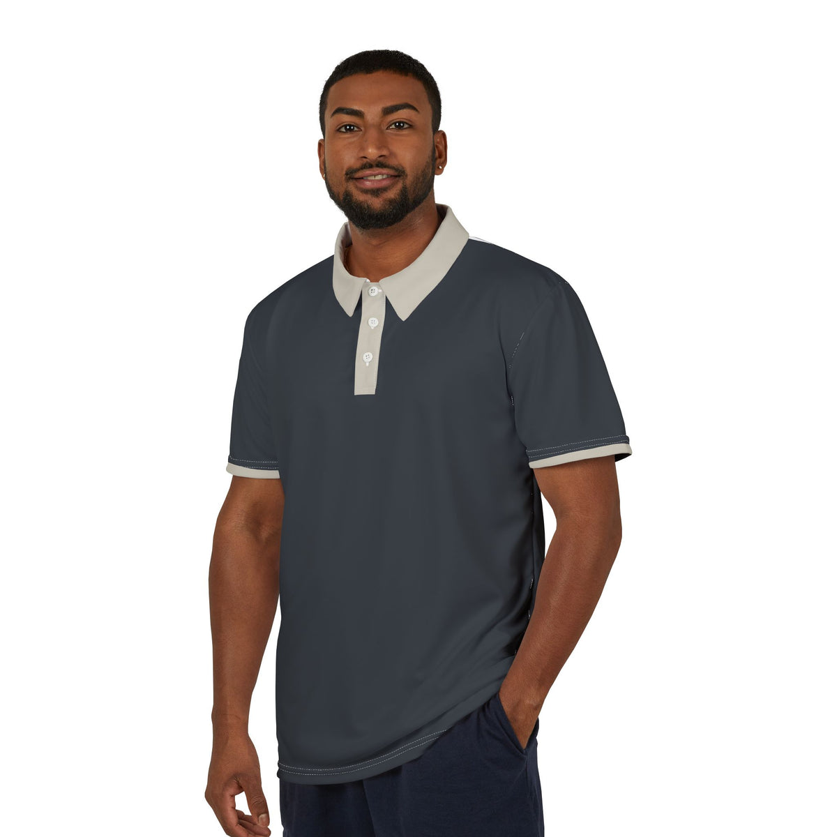 Classic Contrast Collar Polo Shirt — Men's & Women's Casual Golf Tee