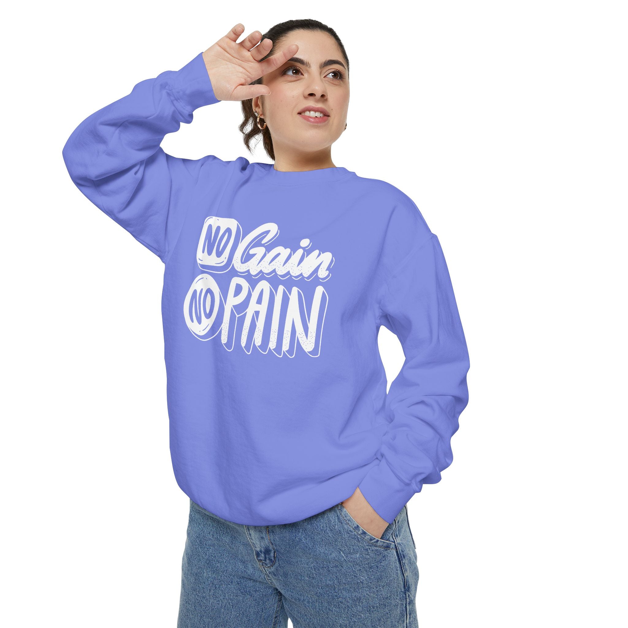 No Gain No Pain Sweatshirt | Motivational Fitness Crewneck