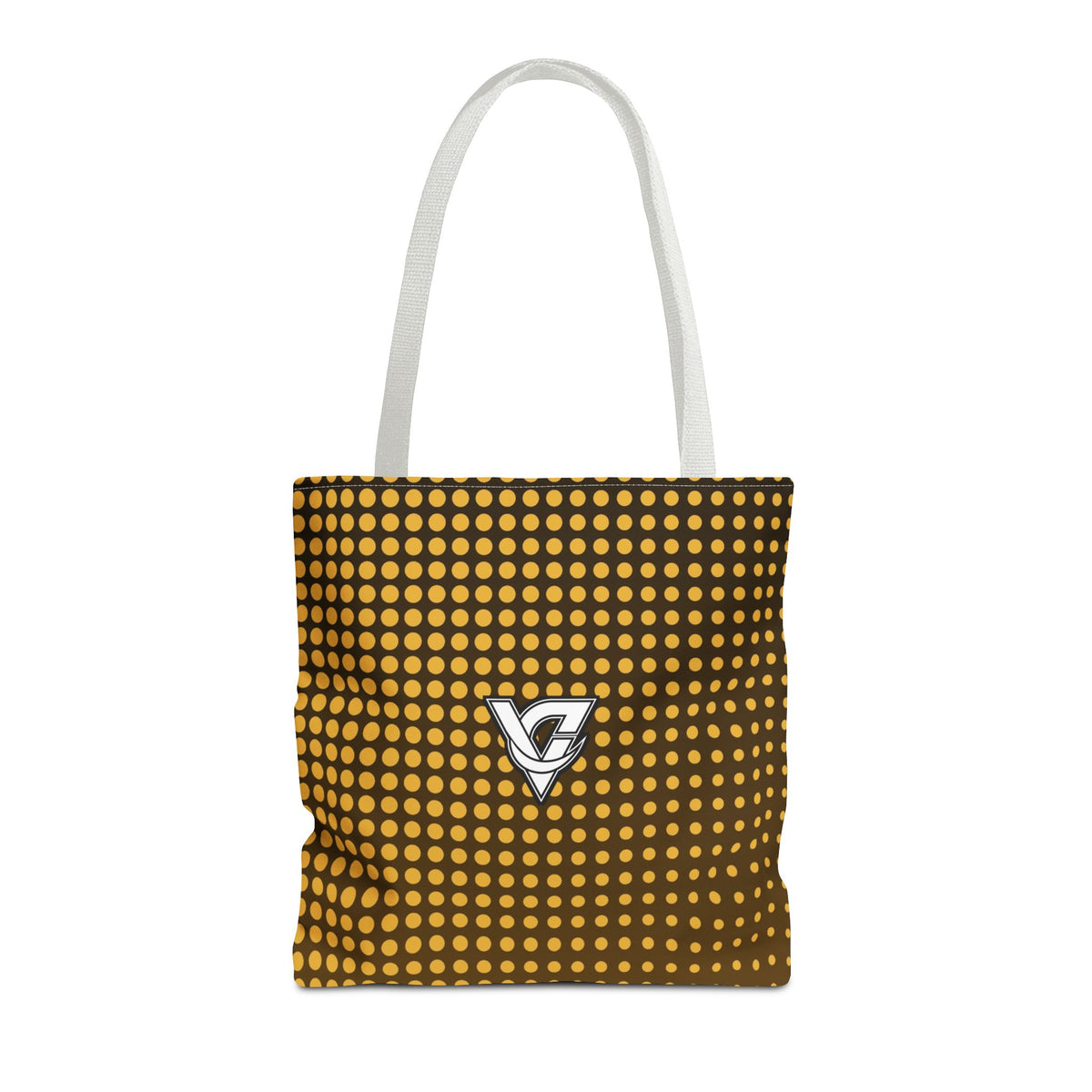 Harvest Gold Halftone Tote Bag — All-Over Print Gym & Everyday Tote
