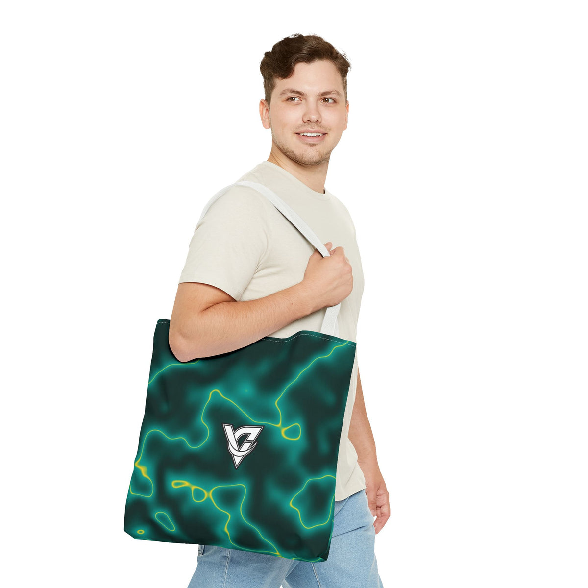 Tropic Marble Tote Bag — All-Over Print Gym & Everyday Tote