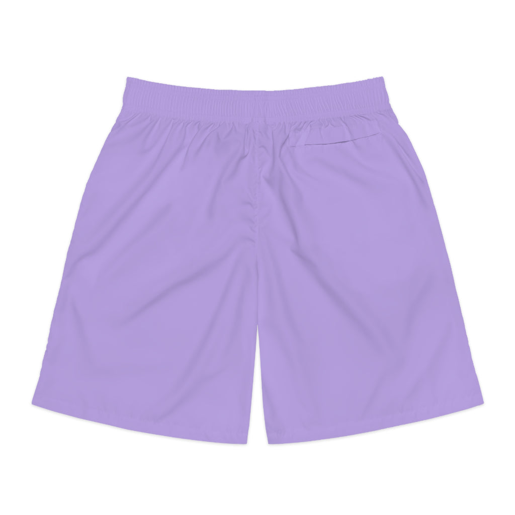 Vantacore Solid Lavender Men's Athletic Shorts with Pockets