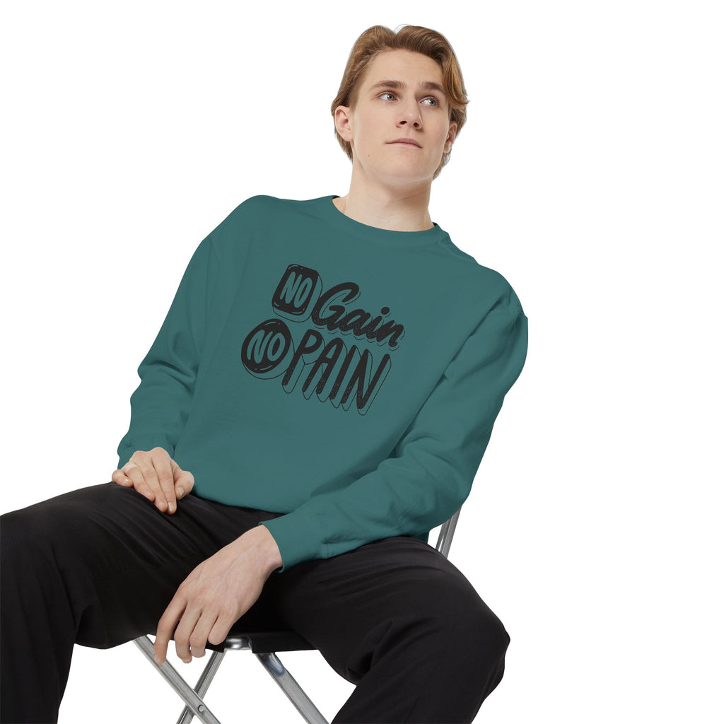 No Gain No Pain Sweatshirt | Motivational Fitness Crewneck