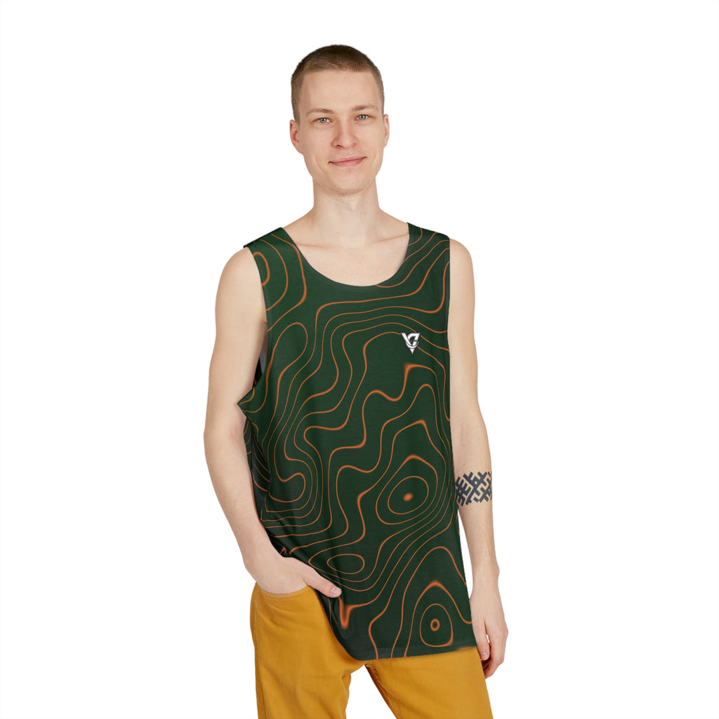 Evergreen Ember Topo Men's Athletic Tank
