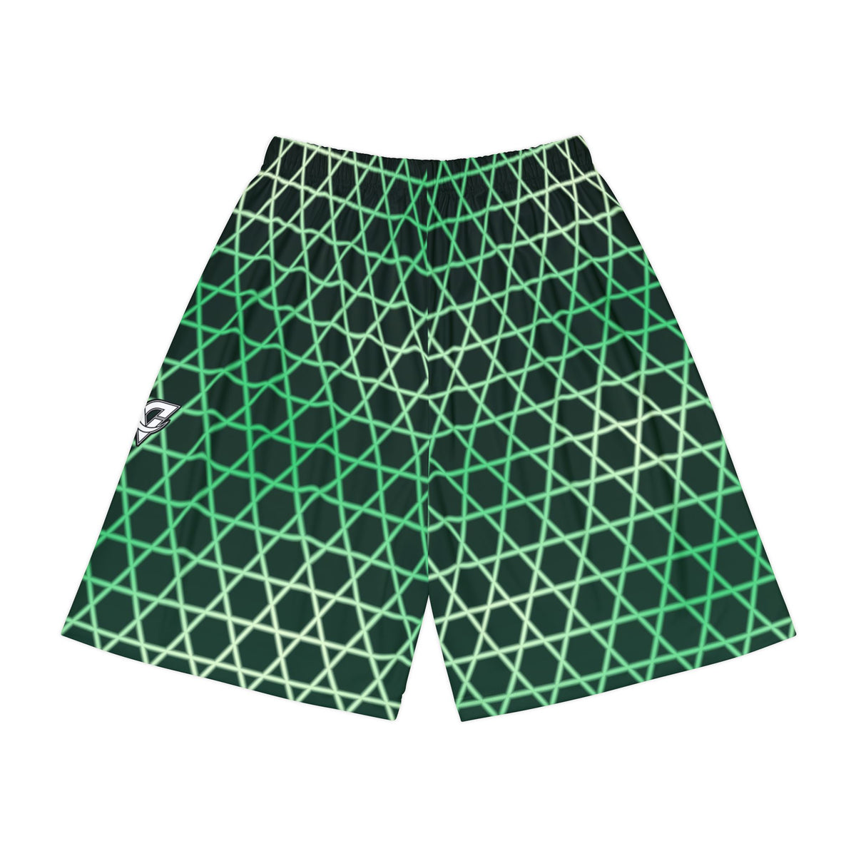 Men's Jungle Hex Grid Athletic Sports Shorts