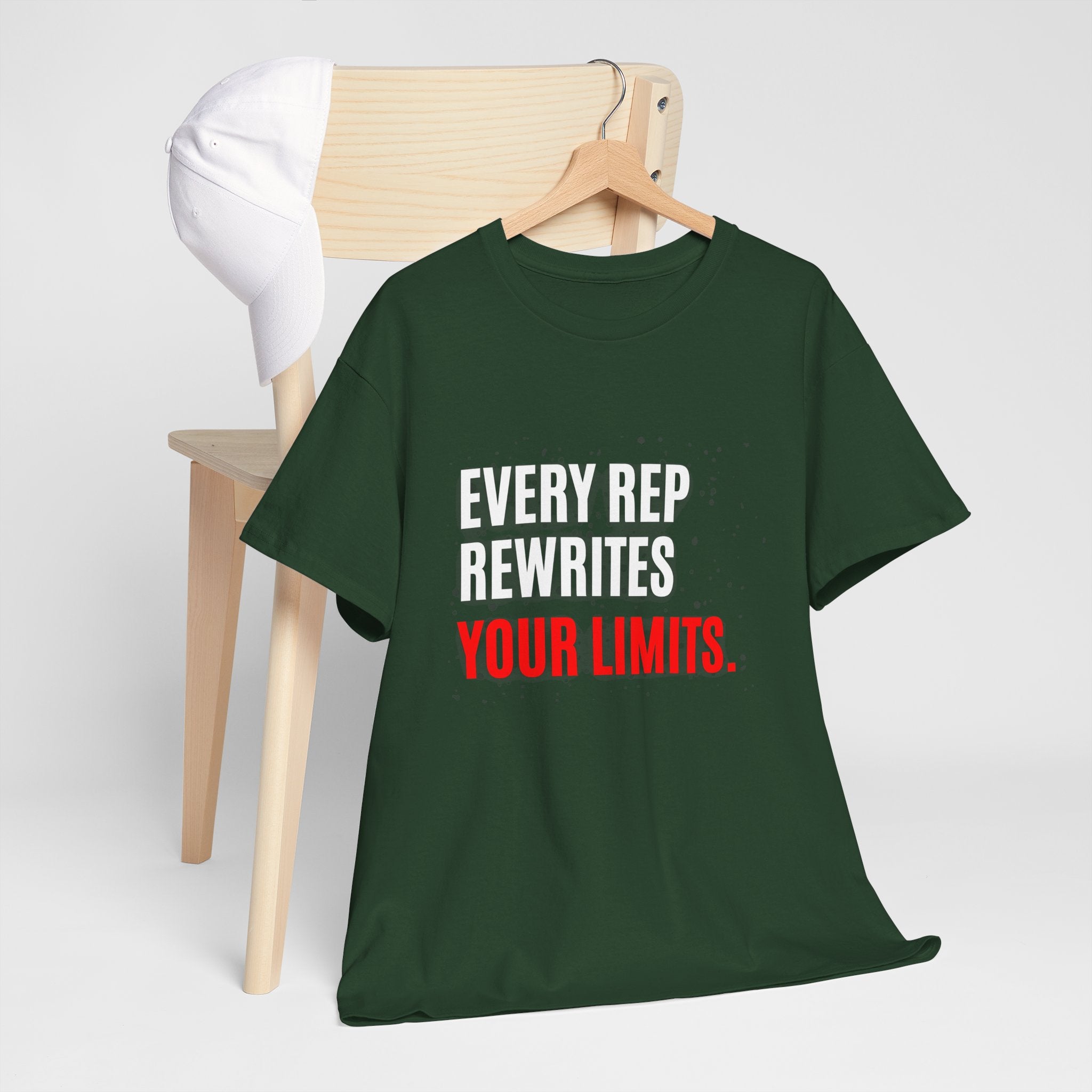 Every Rep Rewrites Your Limits | Motivational Gym T-Shirt
