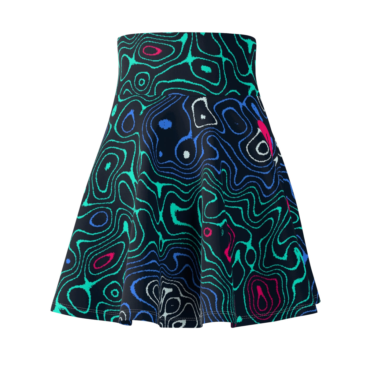 Football Arctic Neon Topo Trail Women's Athletic Skater Skirt
