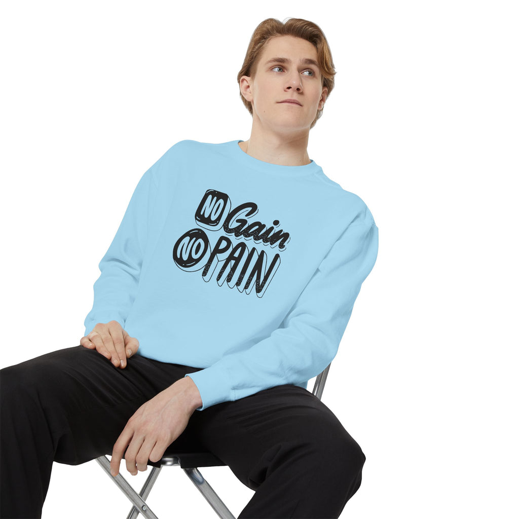 No Gain No Pain Sweatshirt | Motivational Fitness Crewneck