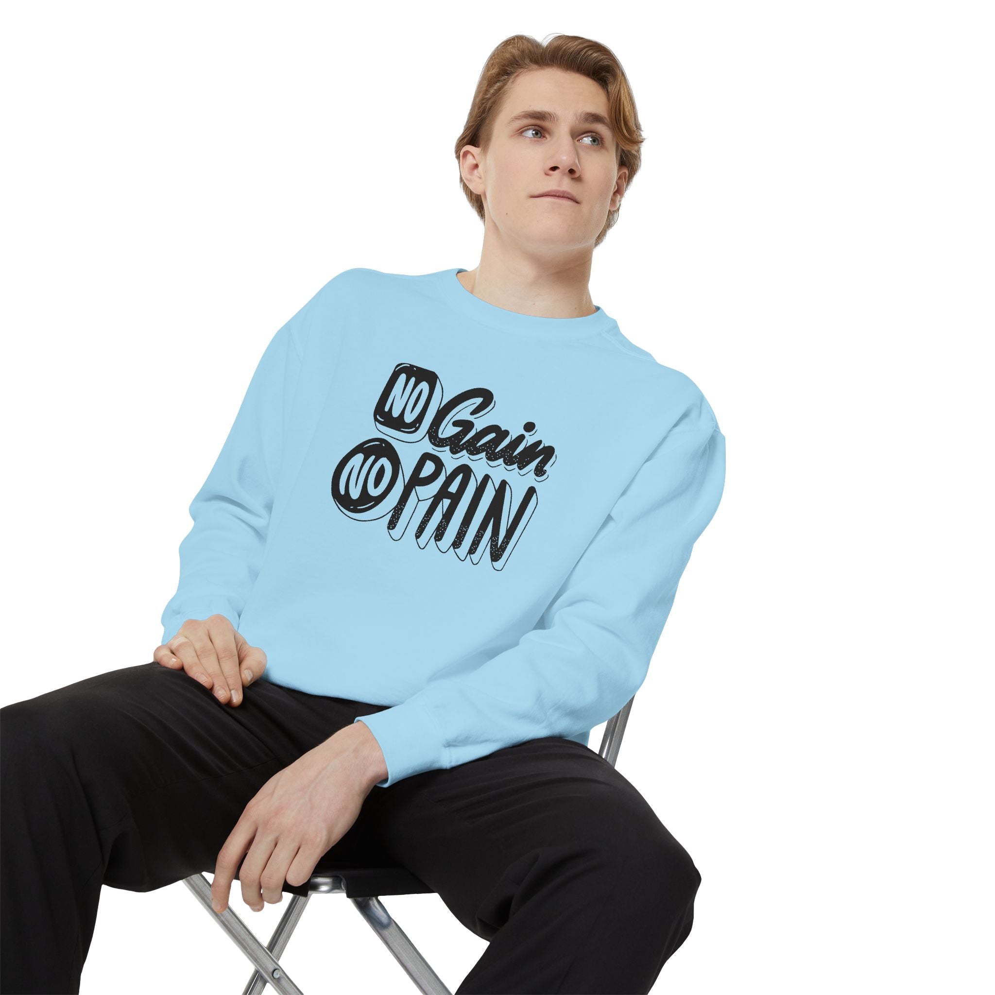 No Gain No Pain Sweatshirt | Motivational Fitness Crewneck