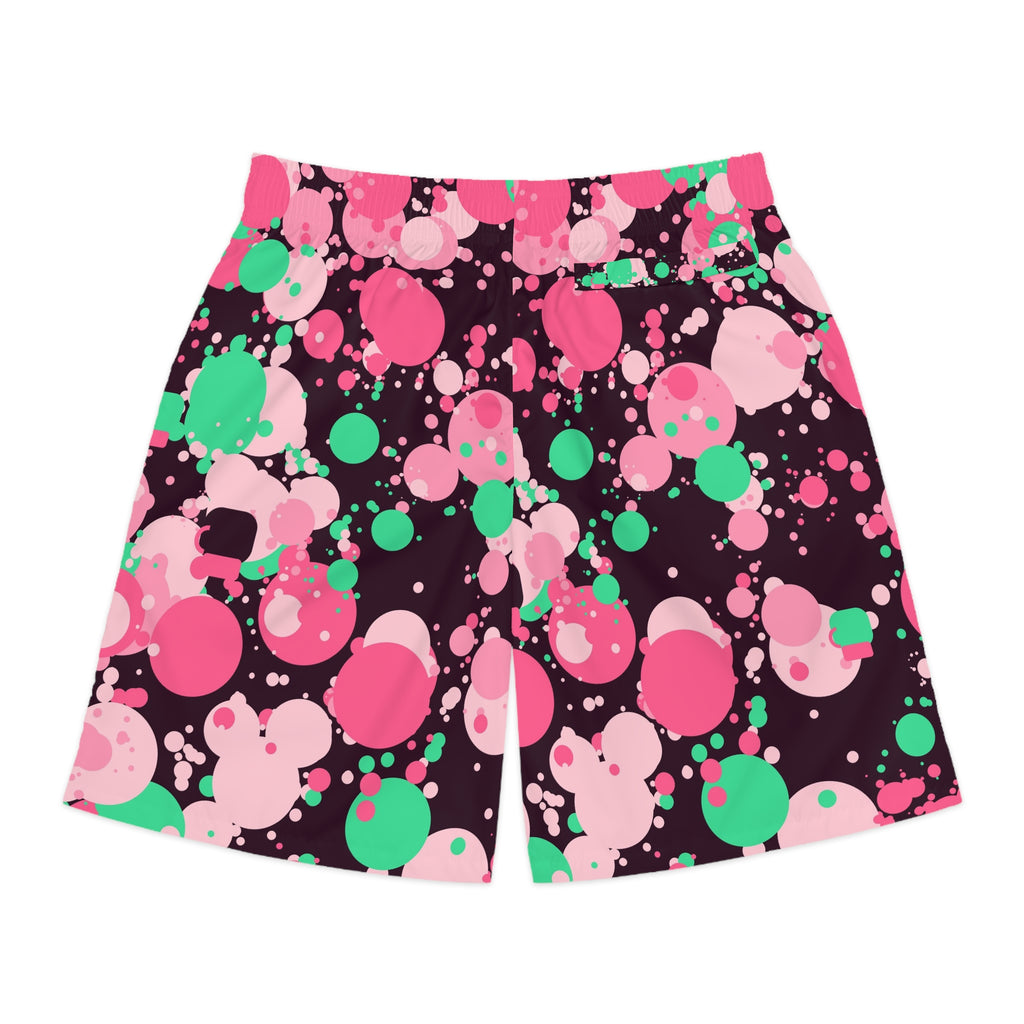 Combat Sports Flamingo Fizz Splash Zone Men's Athletic Shorts with Pockets