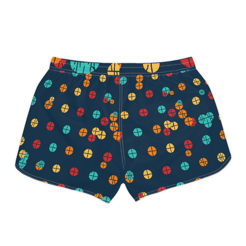 Basketball Tropic Heat Icon Storm Women's Athletic Shorts with Pockets