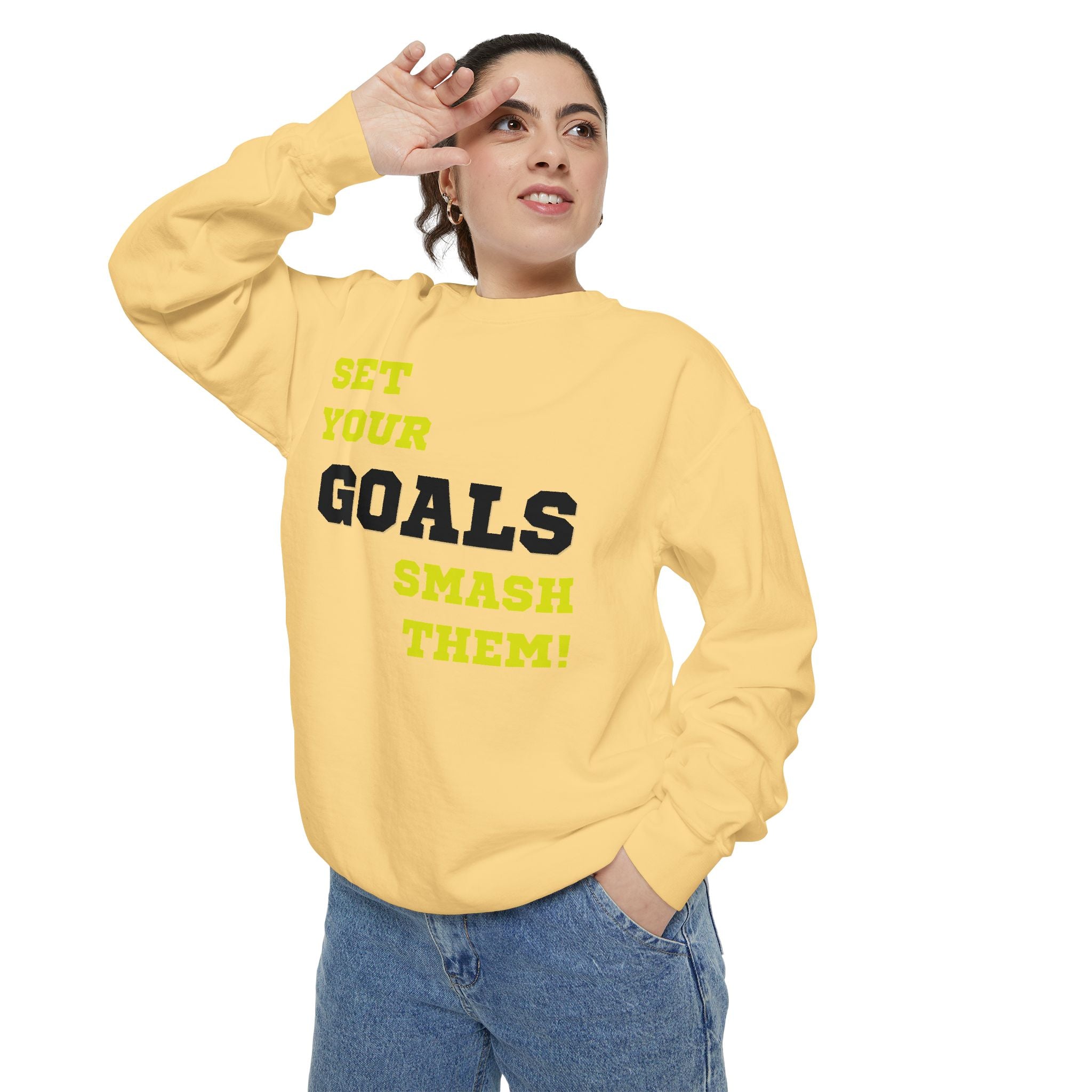 Set Goals | Motivational Crewneck Sweatshirt
