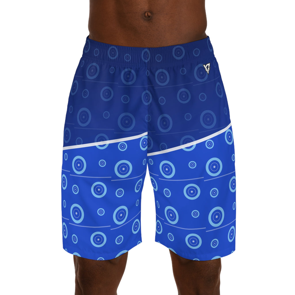 Training & Gym Royal Ice Iron Plate Men's Athletic Shorts with Pockets